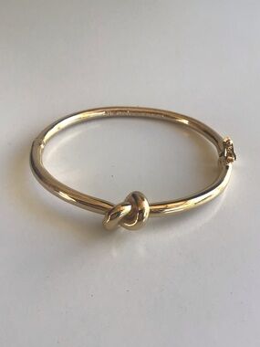 Kate Spade gold knot bangle bracelet
